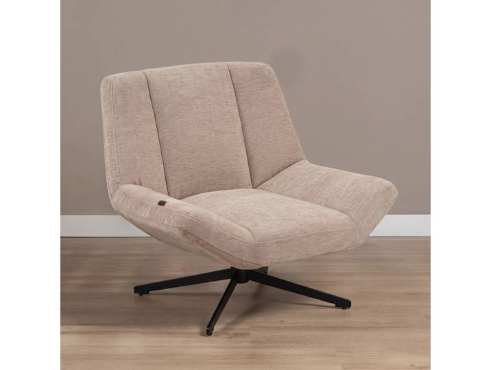 Bronx71 Sessel Mara drehbar Samt beige