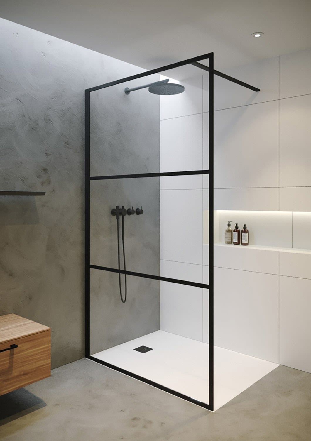 Riho Grid 400 Walk-In Duschwand
