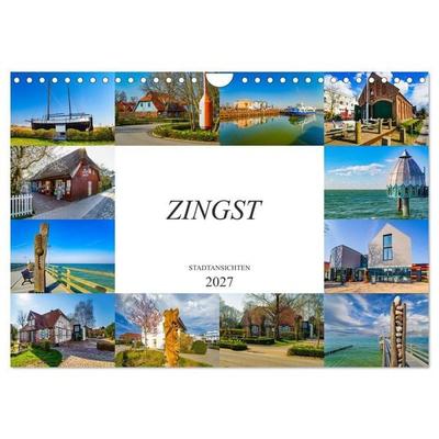 Zingst Stadtansichten (Wandkalender 2027 DIN A4 quer), CALVENDO Monatskalender