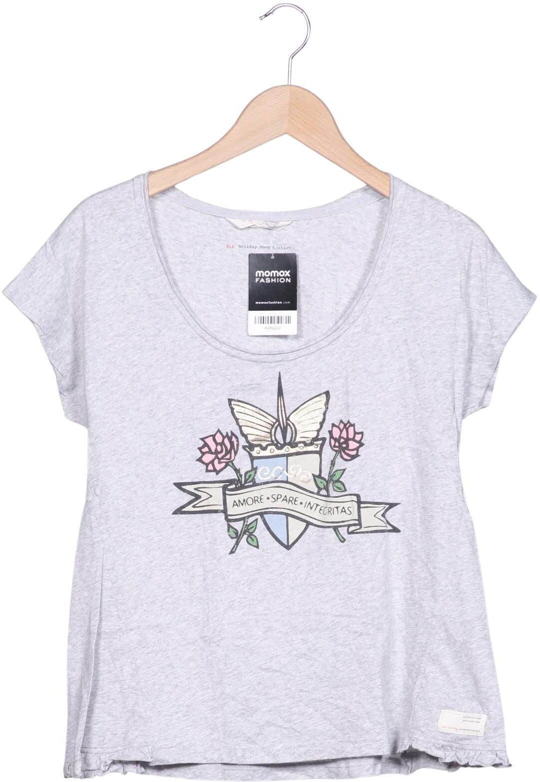 Odd Molly Damen T-Shirt, Grau, Gr. S, Baumwolle - Second Hand