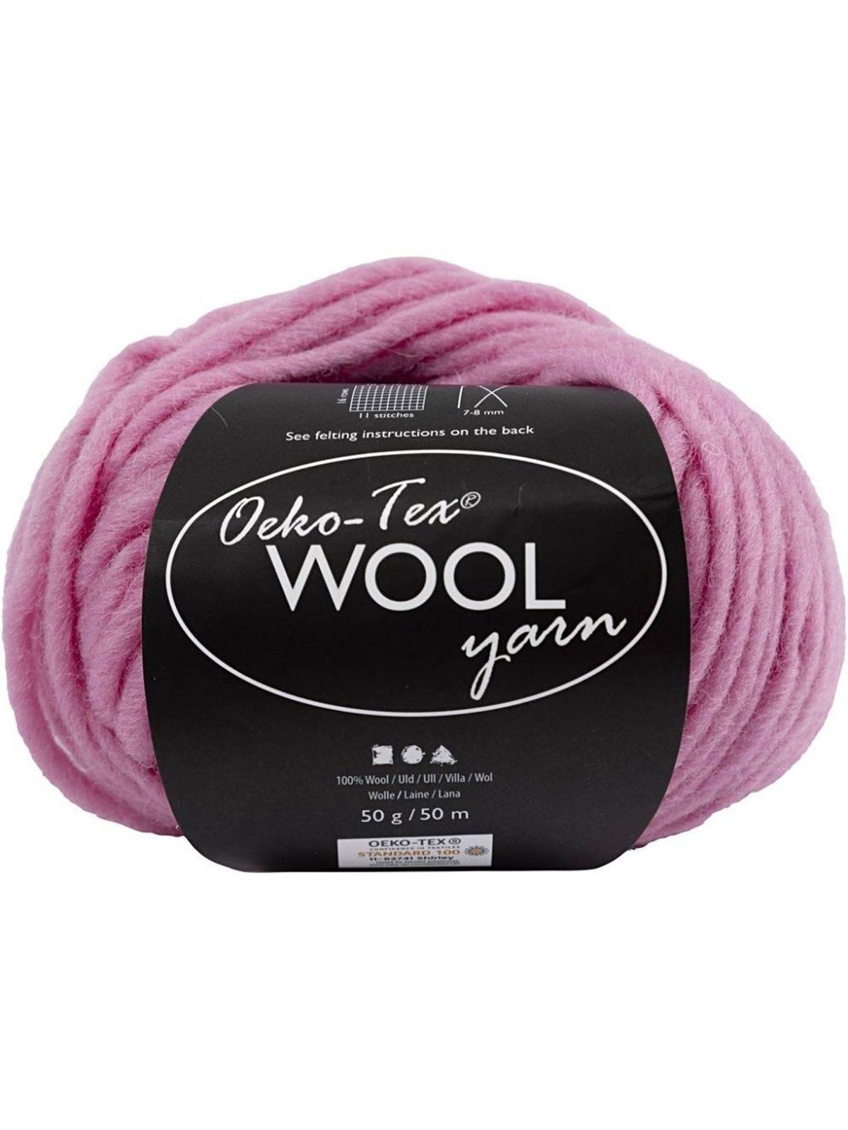 Creativ Company Wool yarn Light pink 50m
