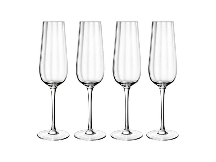 Villeroy & Boch Pack de 4 verres à champagne Rose Garden 29 cl Transparent