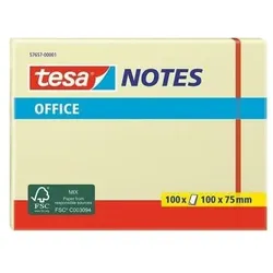 tesa, Haftnotiz, Office Notes Haftnotizen, 100 x 75 mm, gelb 60 g-qm, 100 Blatt (75 x 100 mm)