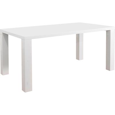 Esstisch SALESFEVER "Esbjerg - Stilvoller Tisch", weiß, B:180cm H:76cm T:90cm, Tische, Esstisch, Eleganter Hochglanz für anspruchsvolle Ästhetik