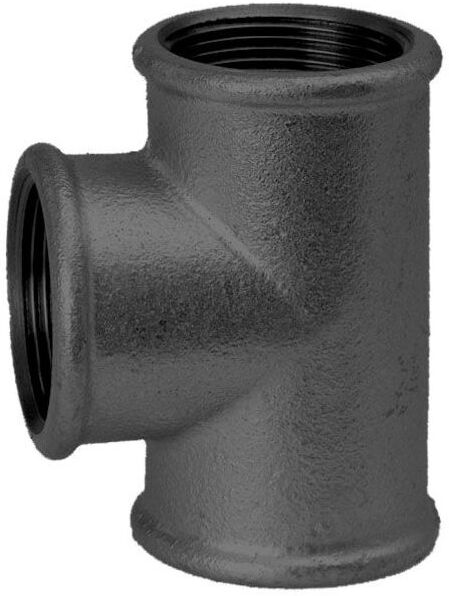 Schmidt, Hermann Hermann Schmidt Temperguss T-Stück 1 1/2" Innengewinde, schwarz