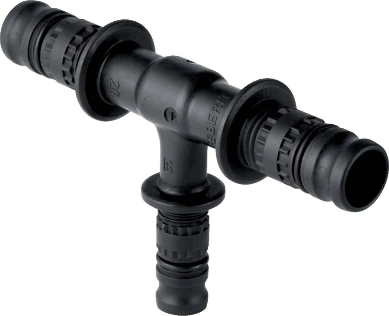 Geberit GE Mepla T-stuk verkleind PVDF d16 20 16 mm