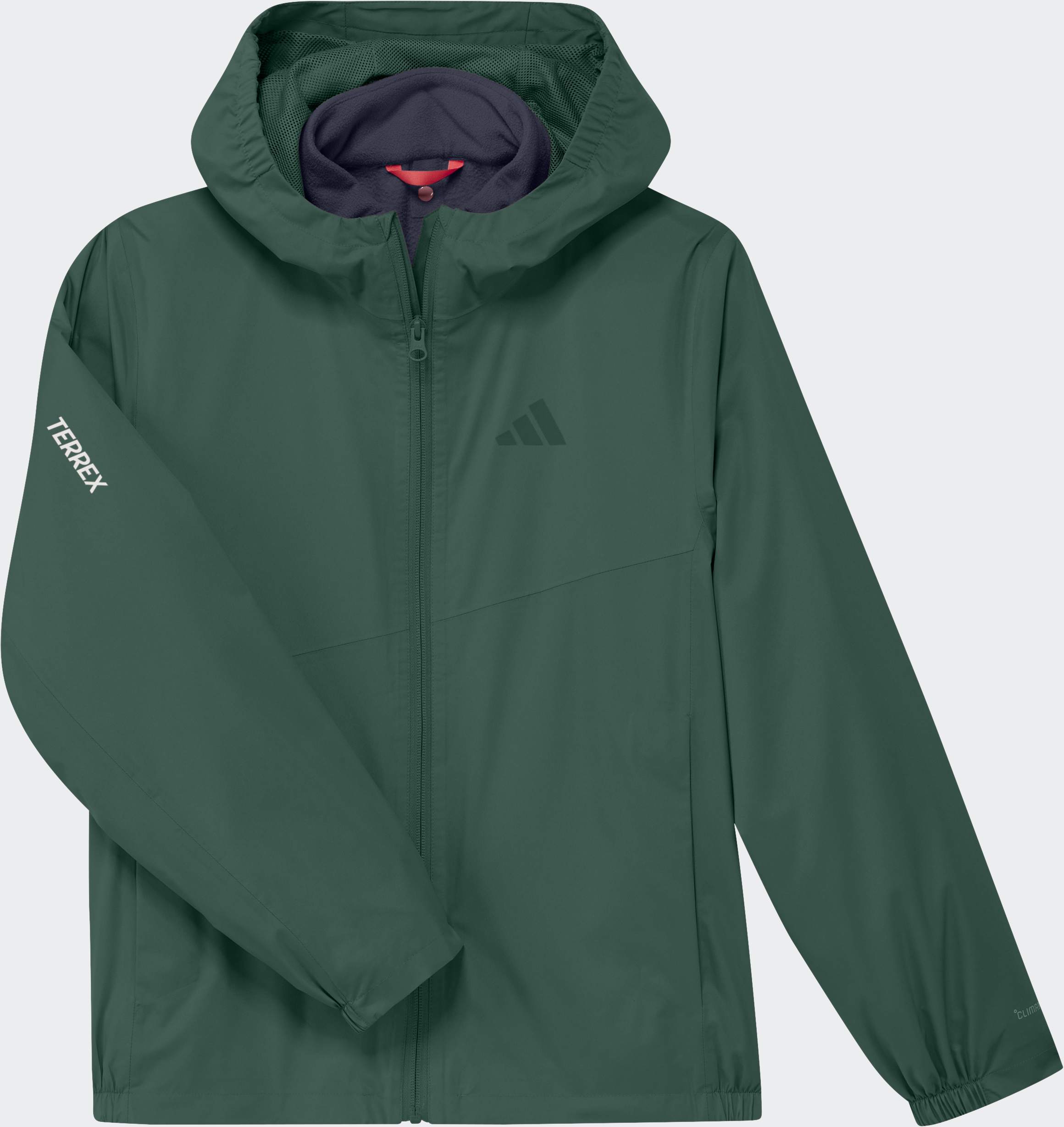 Outdoorjacke ADIDAS TERREX "K MT 3IN1 FL J", Kinder, Gr. 128, grün (collegiate grün), Obermaterial: 100% Polyester, Jacken Outdoorjacke, für Kinder, mit climaproof Technologie, aus Polyester collegiate grün 128