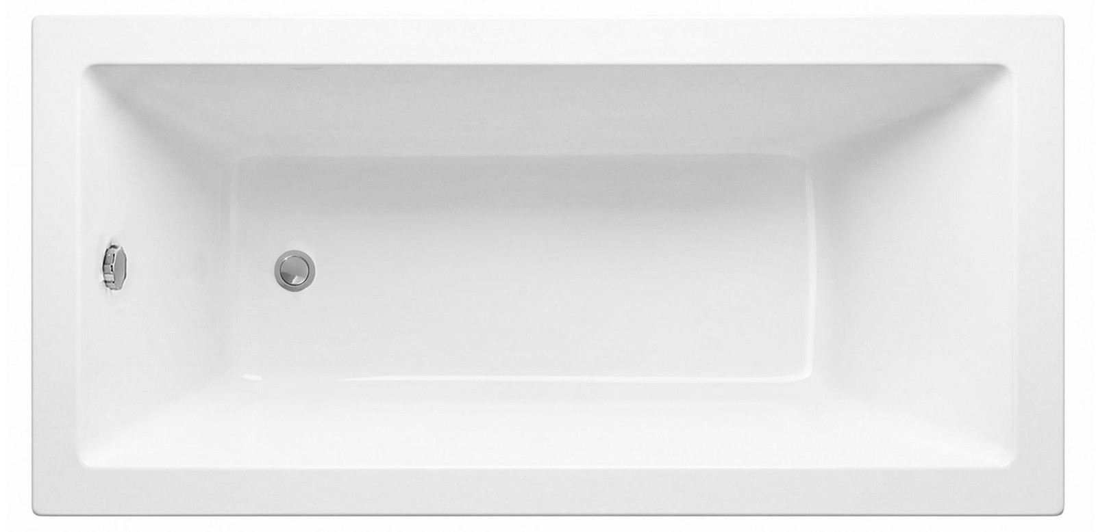 Rea Inbouw Acryl Badkuip Prima 140 Rechthoekig