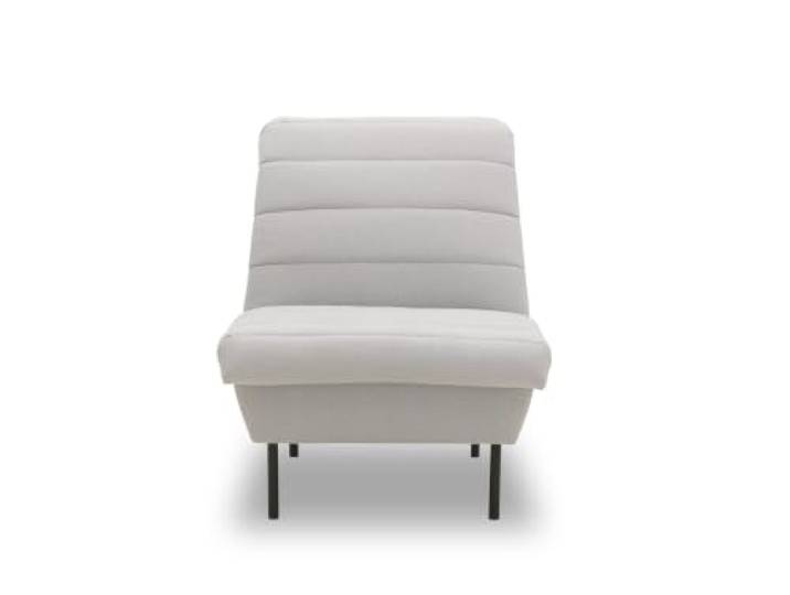 LOOKS by Wolfgang Joop Sofa LOOKS IX, Sessel 76 cm Designer, silber Sessel Designer mit schwarzem Metallfuß – ohne Armlehnen, 76 x 103 x 88 cm (BxTxH), kompakt und komfortabel für Wohnbereiche