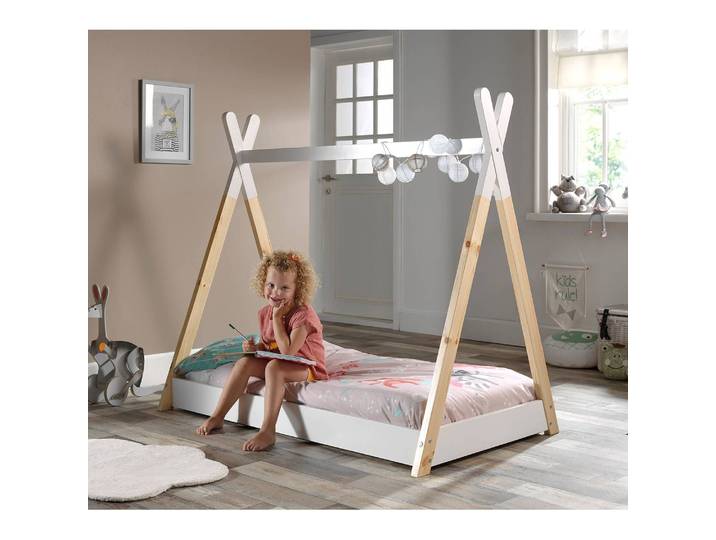 Zeltbett 70 x 140cm mit Lattenrost Braun
