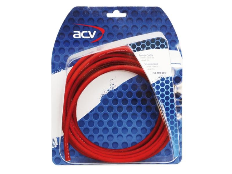 ACV Stromkabel 10² rot 5 Meter
