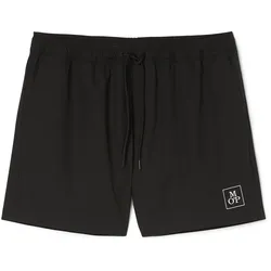 Marc O'Polo Herren Badeshorts - Essentials, Woven Swim Shorts, Bademode, Badehose Schwarz / 2XL