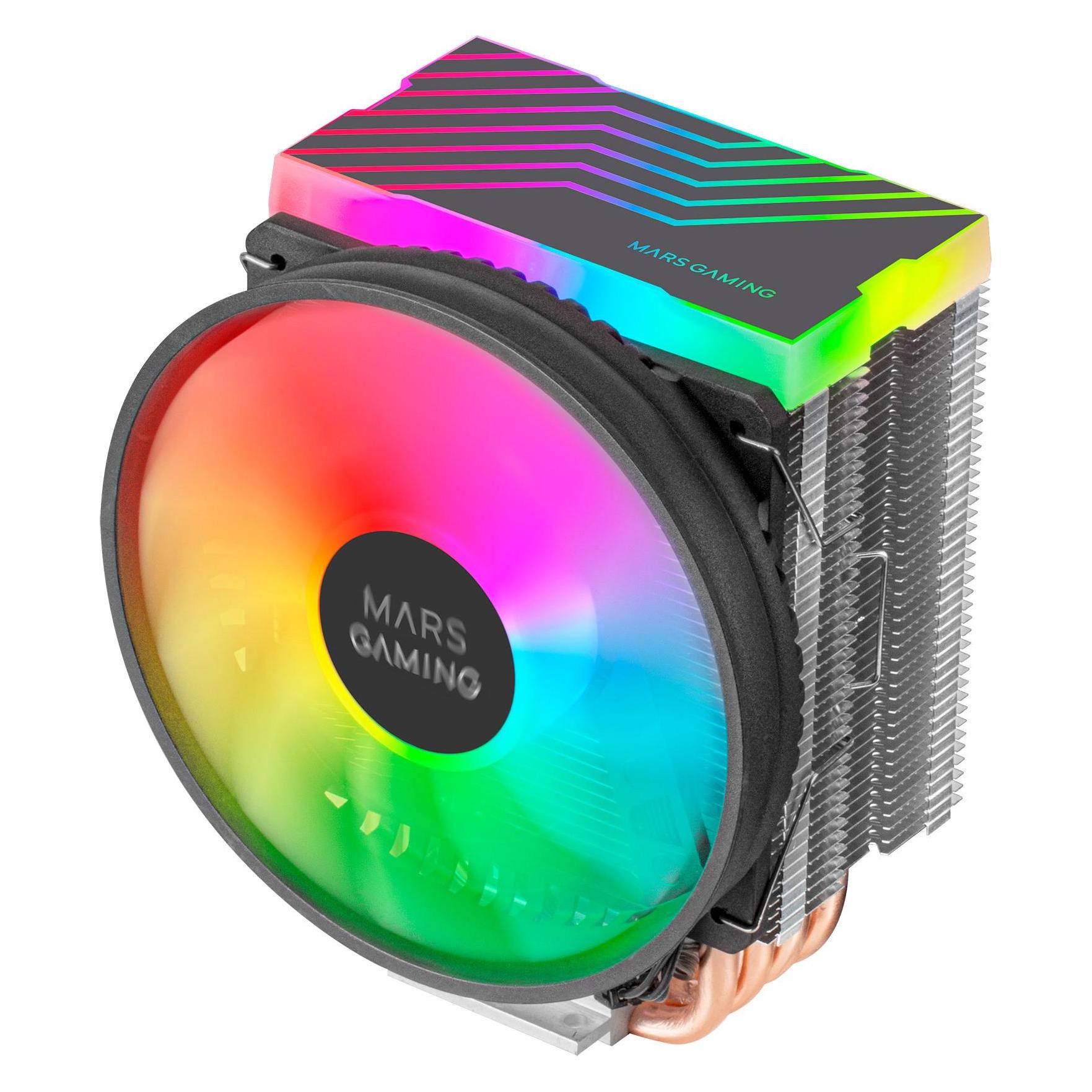 Mars Gaming Ventilateur pour processeur MCPU44 RGB (Noir) (133 mm) (MCPU44)