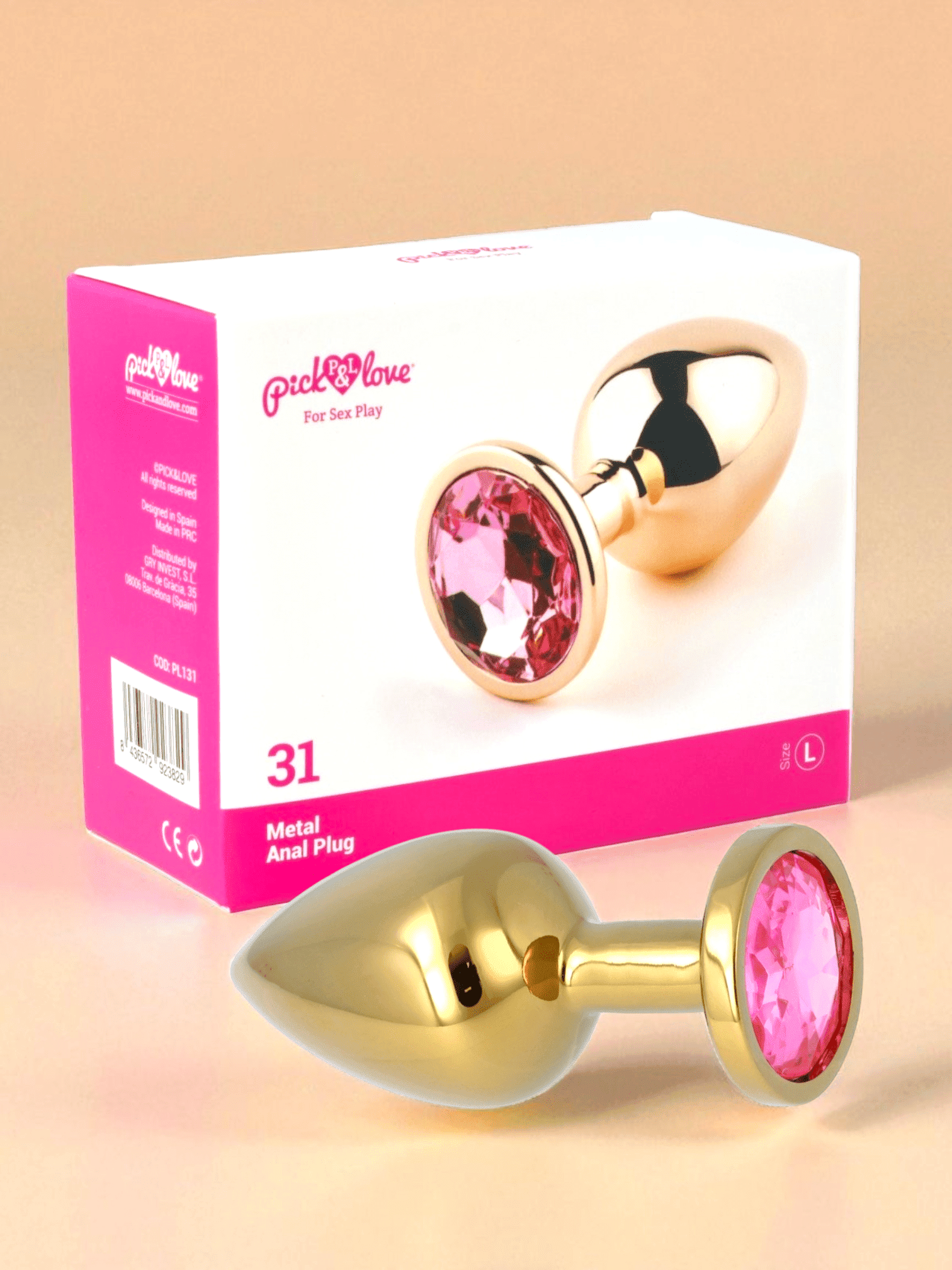 PICK&LOVE nº 31 plug anal métallique taille L
