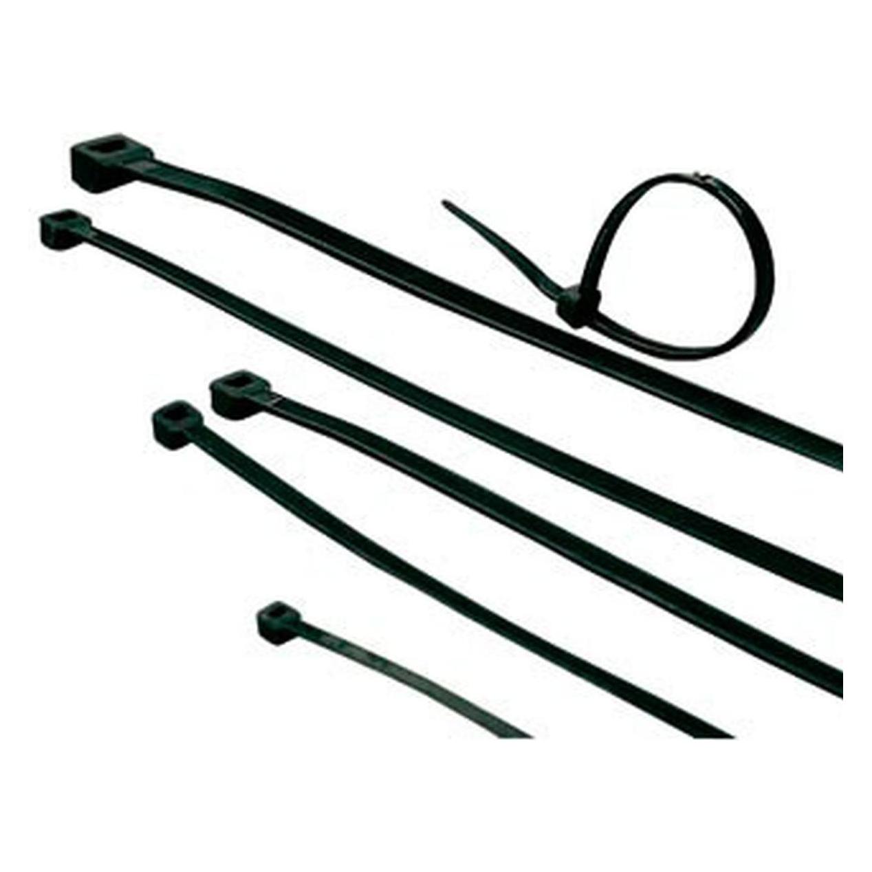 ACT Cable ties black, length 100 mm, width 2.5 mm. Length: 100 mm Cable tie black 100/2.5mm (100 mm, 100 Stk.) (CT1015)