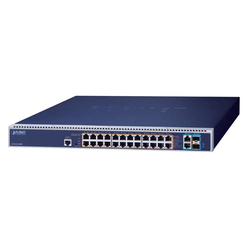 Planet L3 24-Port GE 802.3bt PoE GS-6322-24P4X (24 Ports) (GS-6322-24P4X)