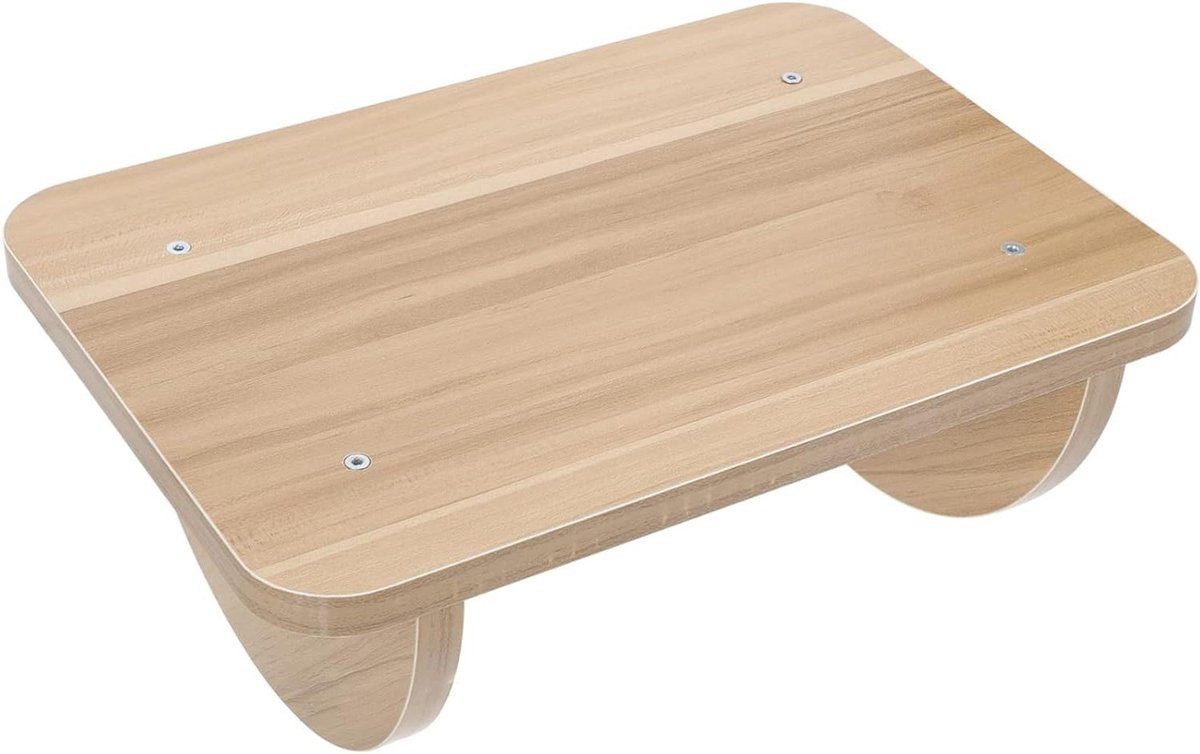 Houten Opstapkruk en Voetenbankje met Ergonomisch Ontwerp - Willekeurige Kleur