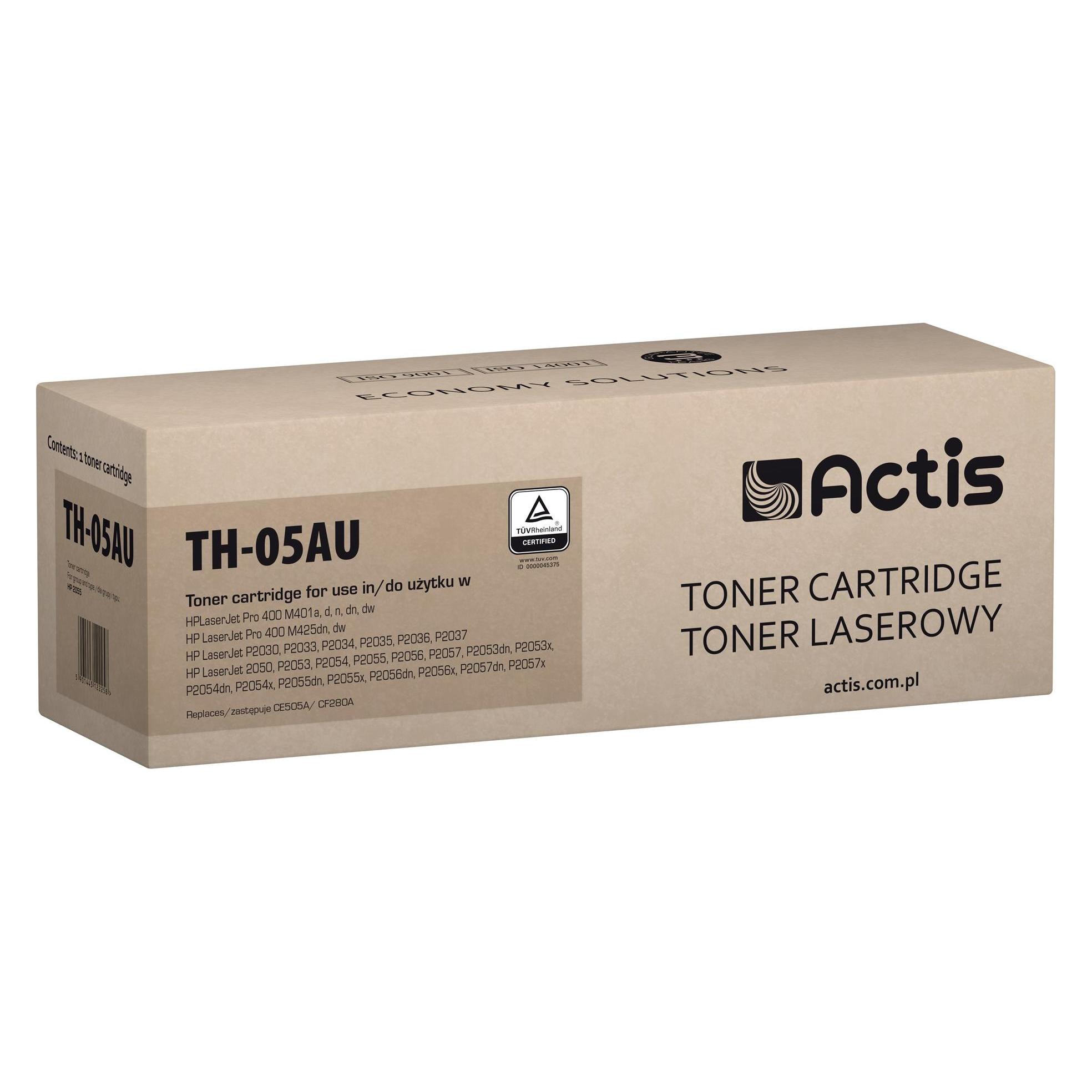 Factis TH-05AU Tonerkartusche Universal (Ersatz für HP 05A CE505A CF280A Norm 2800 Seiten schwar (BK) (TH-05AU)