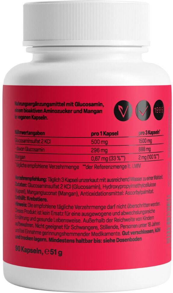 ZeinPharma Glucosamin 500 mg Kapseln 90 St