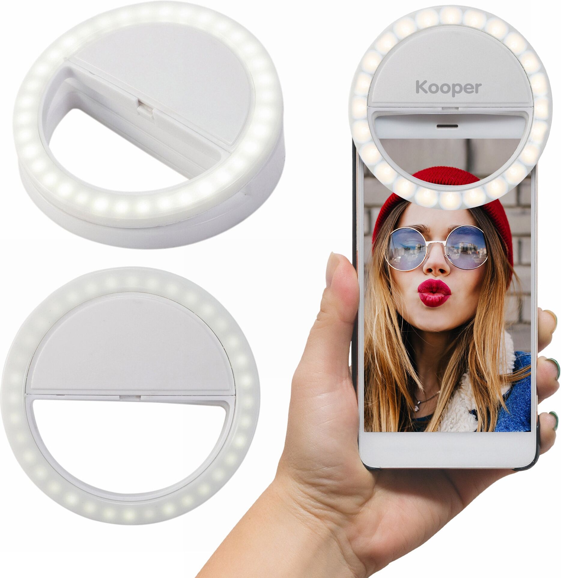 kooper Lampada a LED Portatile per Selfie Tik Tok Youtube Ring Light...