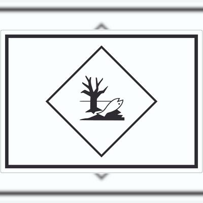 HB-Druck Aufkleber Kenn­zeichen Umwelt­gefähr­dend Symbol Fisch Wasser Baum A5 (148x210mm)