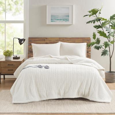 Madison Park Sherpa Heated Blanket