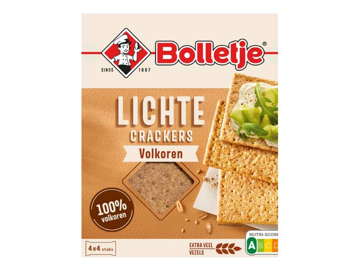 Bolletje Light Volkoren Crackers - 190 g
