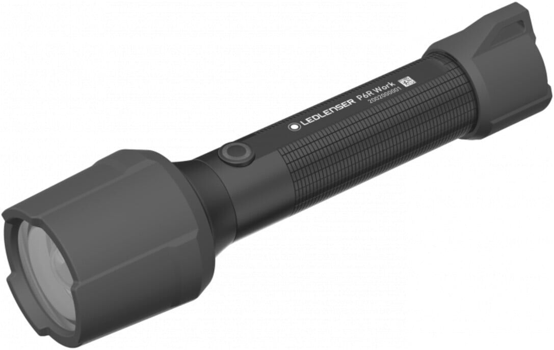 Ledlenser P6R Work Robuste, aufladbare Profi-Taschenlampe mit seitlichem Hilfslicht (502186)