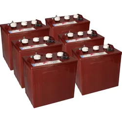 6x Trojan T-125 6V 240Ah deep cycle Batterie (36V)