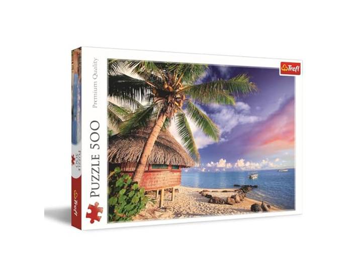 Trefl - Puzzels 500 Stukjes, Het eiland Bora-Bora, Klassieke Puzzels