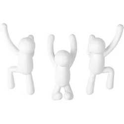 umbra Kleiderhaken Buddy Hook Weiß 3er-Set