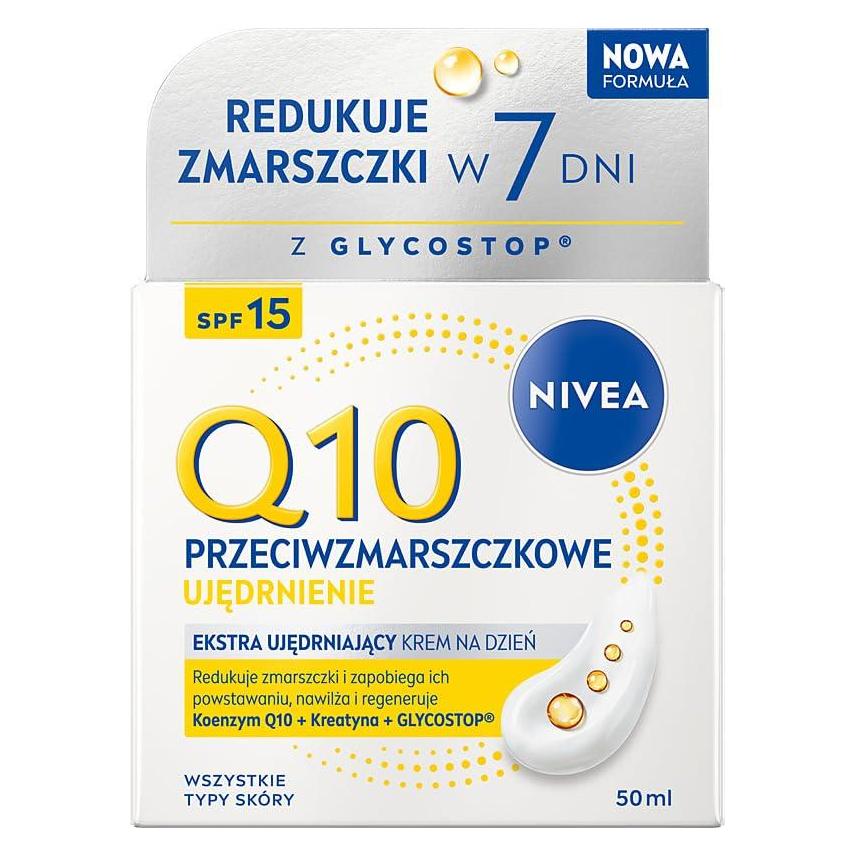 Nivea Q10 Plus Anti-Wrinkle Day Cream 50ml (50 ml, Tagescreme, SPF 15) (0181287)