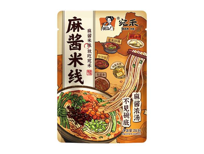 Wan He Nouilles de Riz à la Sauce Sésame 263 g
