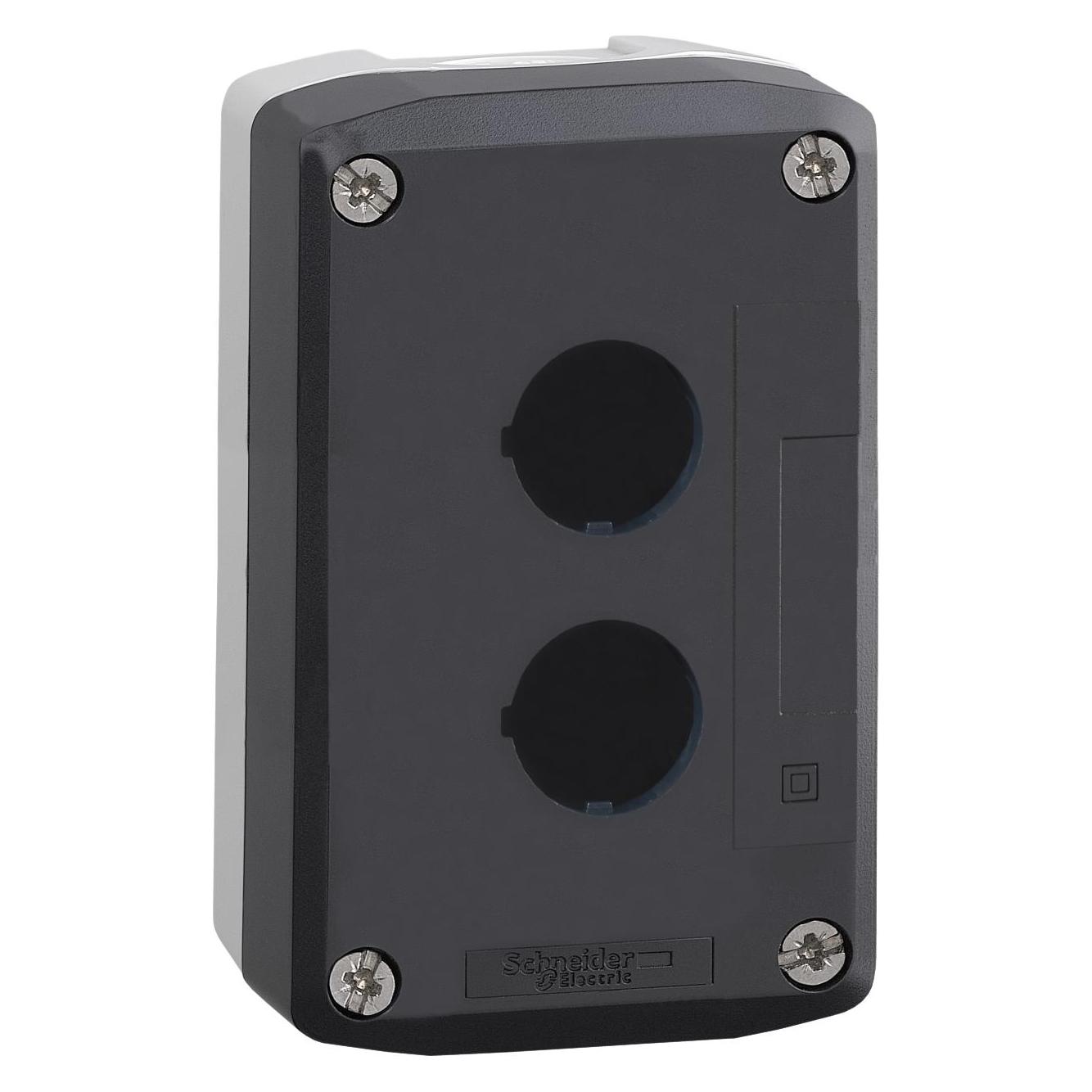 Schneider Electric Tastergehäuse 22mm 2 Loch grau (XALD02)