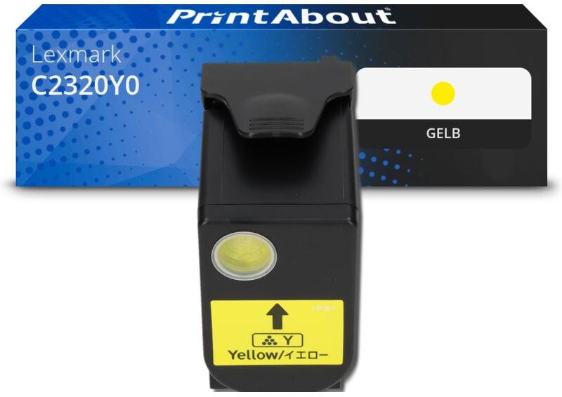 PrintAbout Toner kompatibel mit Lexmark C2320Y0 - Gelb