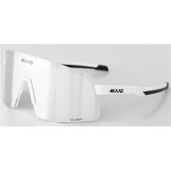4Kaad, Unisex, Sportbrille, Brille BEAT RACE white-silver (Silver, Weiss), Weiss, Silber