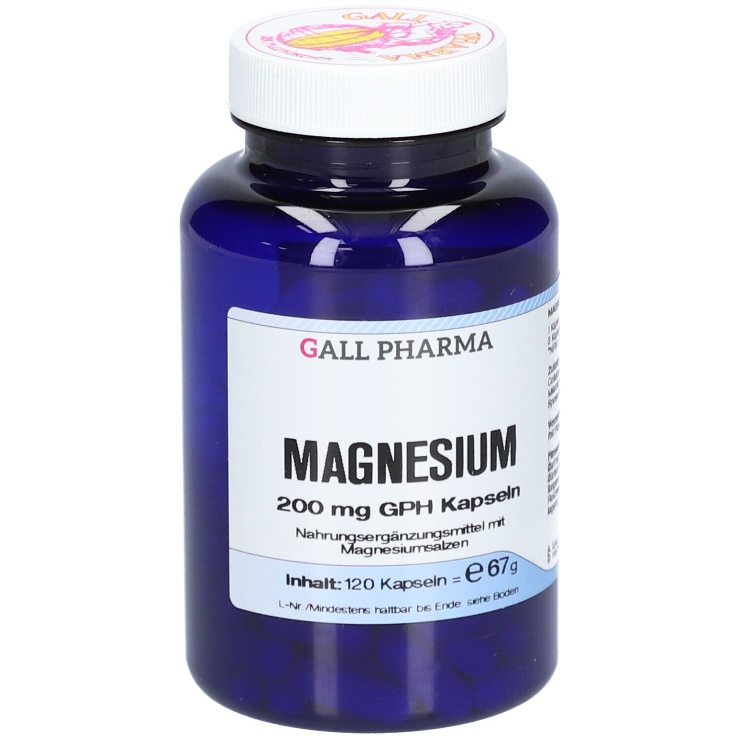 Magnesium 200 mg GPH Kapseln 120 St