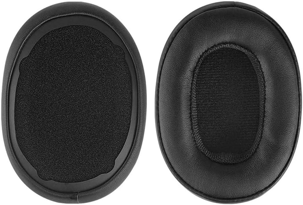 Zachte oorkussens van eiwitleder voor Skullcandy Crusher, Crusher Evo, ANC en Hesh 3 hoofdtelefoons, zwart