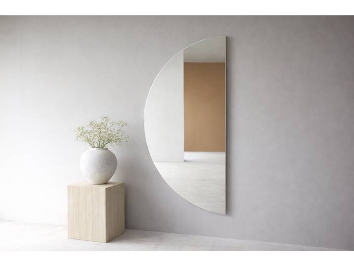 Spiegel Leana - im Halbmond-Design - Transparent - Luxusbetten24