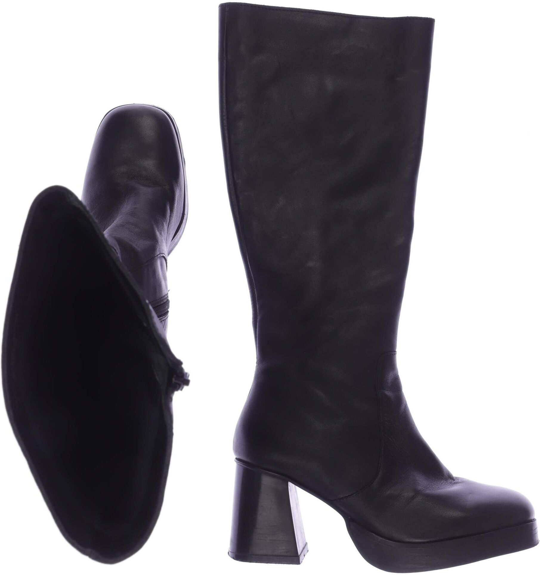 Urban Outfitters Damen Stiefel, Schwarz, Gr. EU 35,5 (US 5), Leder - Second Hand