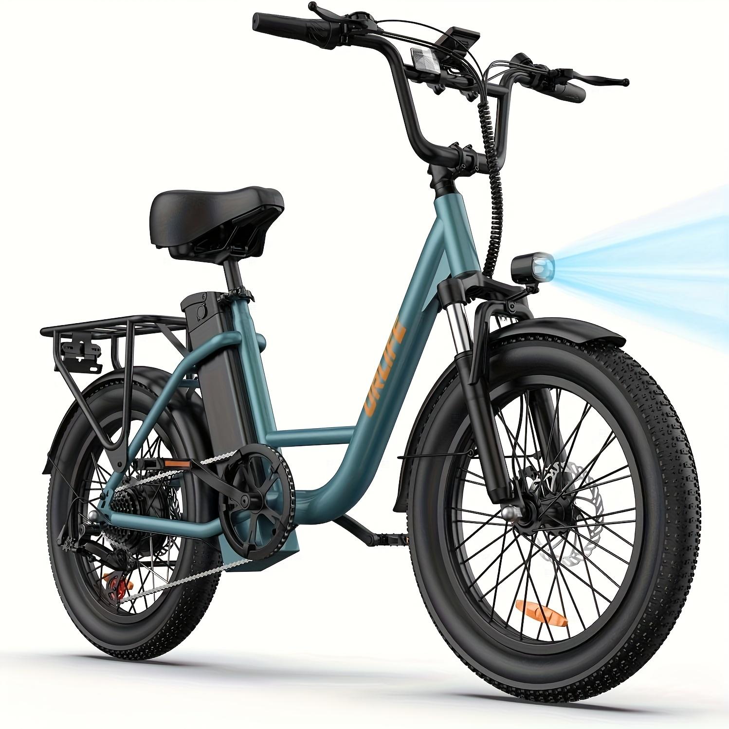 URLIFE E20 Klappbares E-Bike für Erwachsene, 250W Motor, 48 V 13 Ah Akku, 20" × 3,0" Fat-Reifen, Elektrofahrrad für den Stadtverkehr