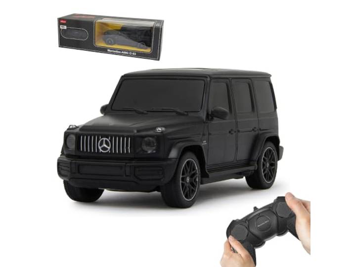 JAMARA Mercedes-AMG G63 1:24 2,4GHz - offiziell lizenziert, bis zu 1 Stunde Fahrzeit bei ca. 9 Km/h, perfekt nachgebildete Details, hochwertige Verarbeitung