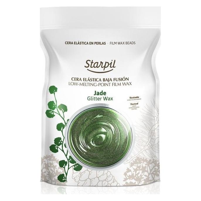 Starpil Depiliacinis vaškas granulėmis Glitter Wax Jade, 1 kg STR3010284001 (1x, 1000 g) (STR3010284001)