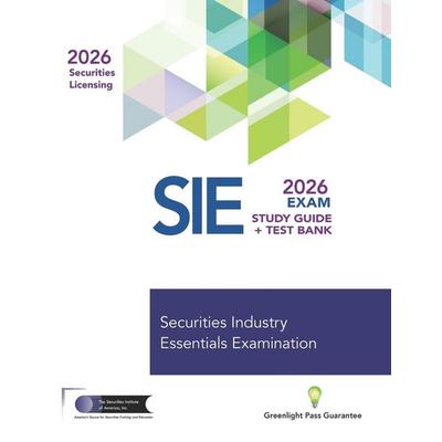 SIE Study Guide and Test Bank, Taschenbuch von The Securities Institute of America, Independently Published, 978-1-937841-69-0