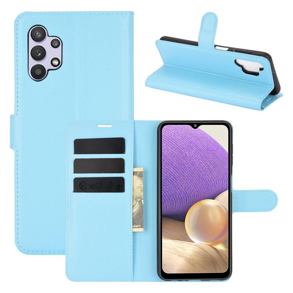 Cover-Discount Galaxy A32 5G - Leder Etui Hülle hellblau (Samsung Galaxy A32 5G) (101234219E)