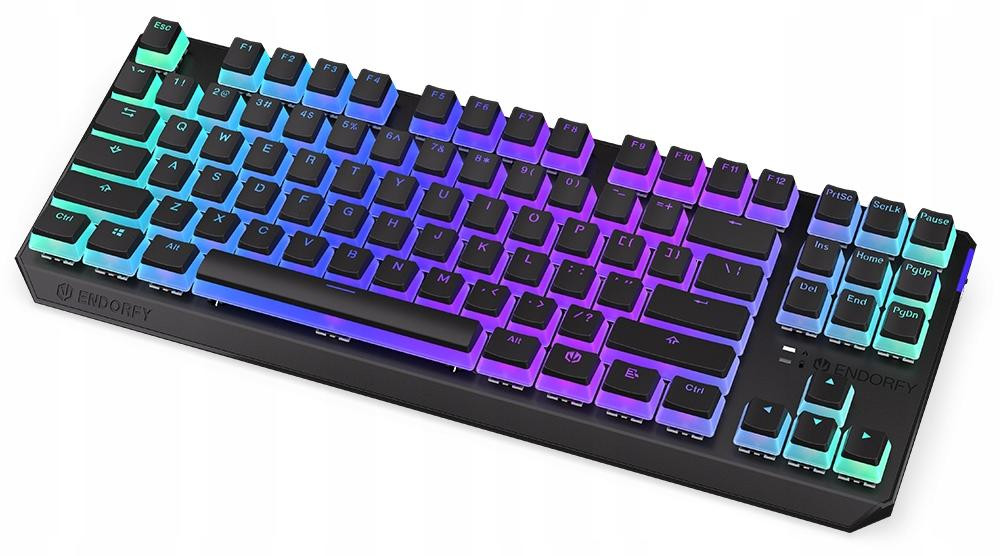 Endorfy Thock TKL draadloos gaming toetsenbord, rood/zwart, Kailh Red switches, US layout