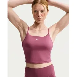 Nike Damen T-Shirts/Tanks o.Arm Da Nike One Gepolstertes, verstellbares Sport-BH-Tanktop mit mittlerem Halt, Größe M in Schwarz Schwarz
