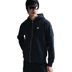 NIKE Club Fleece-Kapuzenjacke Herren 451 - obsidian/obsidian/white XXL