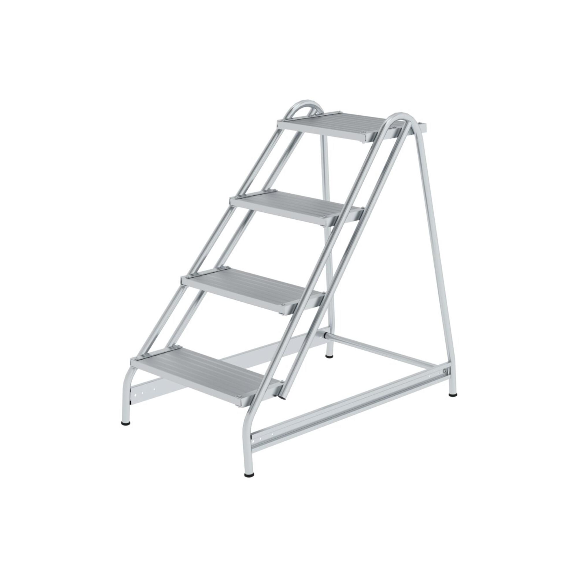 MUNK Aluminium-Arbeitspodest einseitig begehbar Aluminium 4 Stufen (050052)