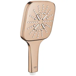 Grohe, Duschbrause, HB RAINSHOWER SMARTACTIVE 130 CUBE warm sunset gebürstet (3 Strahlarten, 9.50 l/min)